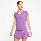 Nike Court Drifit Tshirt Damer Tøj Lilla M