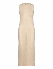Objpalia S/l Knit Dress 126 Object Beige
