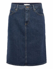 Dnm Dee Straight Knee Rw Skirt Tommy Hilfiger Blue