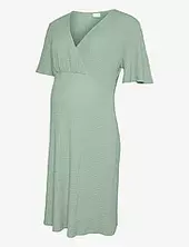 Mlnova Tess 24 Jrs Abk Dress 2f Mamalicious Green