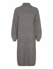 Yasbalis Ls Funnel Knit Dress S. Noos Yas Grey
