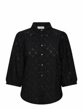 Blouse From Freequent In A Light Material With A Floral Hole Pattern. The Blouse Free/quent Black