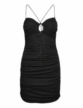 Cut-out Ruched Dress Mango Black