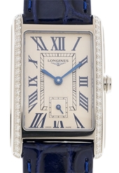 Longines Dameur L5.512.0.71.7 Dolcevita Sølvfarvet/læder