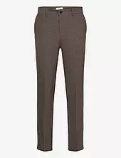 Como Reg Houndstooth Suit Pants Les Deux Brown