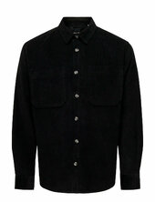 Onsalp 2pkt Washd Cord Ls Shirt Otl Only & Sons Black