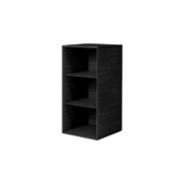 By Lassen Frame Skab 70 Med 2 Hylder Sortbejdset Ask