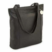 BemÆrk: Kollektionsprøve. Style Lima I Sort. Vidunderlig, Stor Shopper / Hånd - & Skuldertaske I Lækkert Blødt Kvalitetsskind