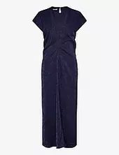 Satin Jacquard Midi Dress Scotch & Soda Navy