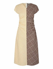 2118 Checkered Jersey, Ruched Waist Stine Goya Yellow