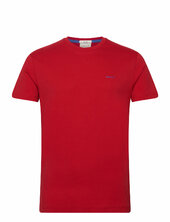 Contrast Logo Ss T-shirt Gant Red