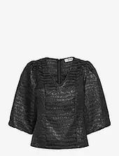 Msmelbi V-neck Blouse Minus Black