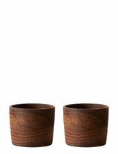 Raw Teak - Æggebæger 2 Stk Pakning Aida Brown