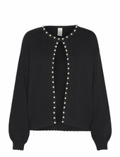 Yasfonny Ls Pearl Knit Cardigan S. - D2d Yas Black