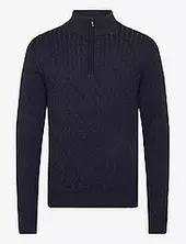 Cable 1/2 Zip Jumper French Connection Navy