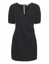 Crlea Wrap Dress Cream Black