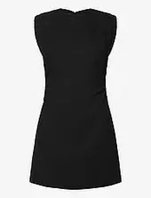 Short Dress With Draped Detail Mango Black