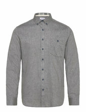 Mélange Brushed Shirt L/s - Regular Lindbergh Grey