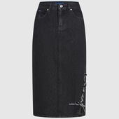 Korte Nederdele Karl Lagerfeld Klj Tied Denim Midi Skirt