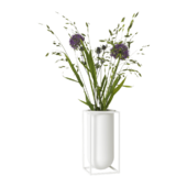 By Lassen Kubus Lolo Vase Hvid