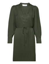 Slfkassandra Ls Short Dress B Selected Green