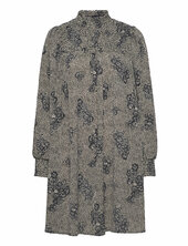 Objevelyn L/s Short Dress Rep Object Patterned