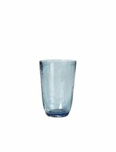 Drinking Glass Hammered Broste Copenhagen Blue