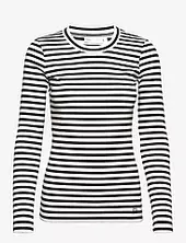 Dagnaiw Striped Tshirt Ls Inwear Patterned