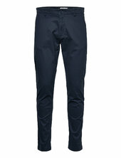Luca Slim Twill Chino Pants - Gots/ Knowledge Cotton Apparel Navy