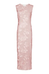 Neo Noir - Kjole - Tiranna Big Flower Mesh Dress - Light Pink