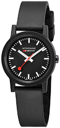 Mondaine Dameur Ms1.32120.rb Sort/gummi Ø32 Mm