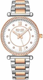 So & Co New York Dameur 5516.2 Madison Hvid/rosaguldtonet Stål