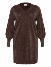Kcregitta Knit Dress Kaffe Curve Brown