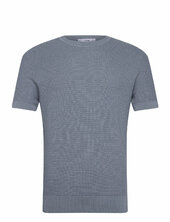 Tencel™ Braided Knitted T-shirt Mango Blue