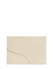 Sardegna Media Linen Printed Ostrich/vacchetta Atp Atelier Cream