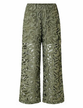 Slfallia Hw Broderi Pant B Selected Khaki