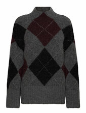 Idalia Argyle Sweater Twist & Tango Grey