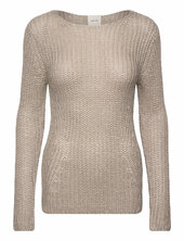 Silk Blend Relaxed Swtr Calvin Klein Beige