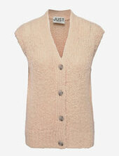 Erida Knit Vest Just Female Beige