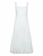 Embroidered Dress With Puffed Hem Mango White