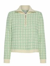Yasliviana Ls Knit Zip Pullover Yas Green