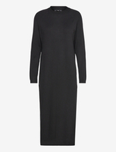 Round-neck Knitted Dress Mango Black
