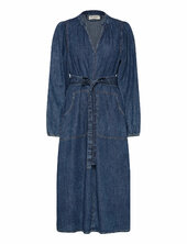 Parisll Midi Dress Ls Lollys Laundry Blue