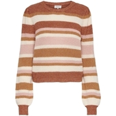 Pullovere Only Alvi L/s Knit - Sierra/brown Suga