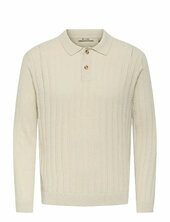 Onskent Life Reg 12 Ls Polo Knit Only & Sons Cream