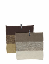 Niji Dish Cloth - Pack Of 2 Oyoy Living Design Brown