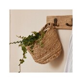Kurv Af Jute Rund M/ Hank Til Ophæng - Ib Laursen H: 14
