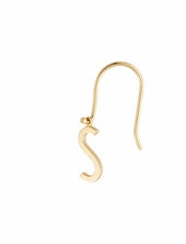 Initial Ear Hanger Design Letters Gold