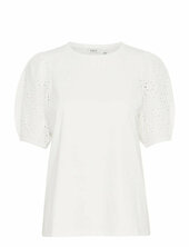 Bysummer Puff Sleeve Tee - B.young White