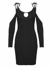 Viscose Jersey Stretch Mini Dress Han Kjøbenhavn Black